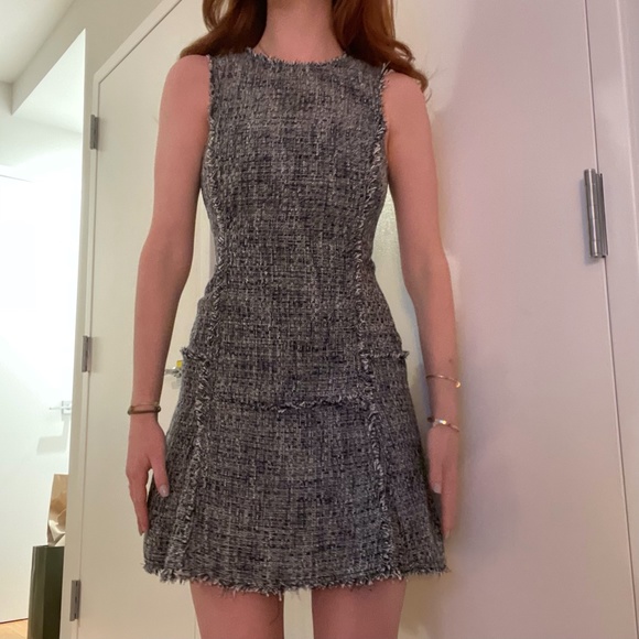 Banana Republic Navy Textured Tweed Dress - Picture 5 of 6